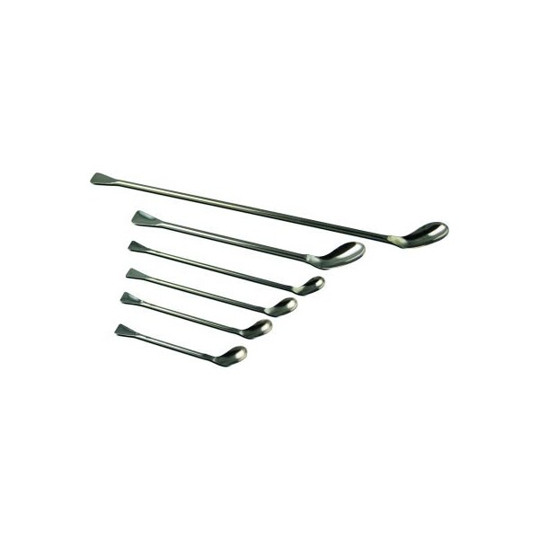 Bel-Art H36807-0021 Stainless Steel 10ml Ellipso-Spoon and Spatula Samplers, 21cm Length, 1/PK H36807-0021 - main
